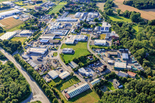 Schuckertstraße industrial area with Bel GmbH, H. Noldes & Sohn GmbH and Schwanekamp GmbH in Gescher in the state North Rhine-Westphalia, Germany
