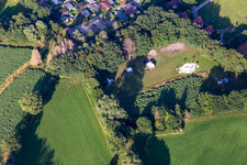 Waldvelen recreation area, family ven der Buss in Velen in the state North Rhine-Westphalia, Germany seen from above