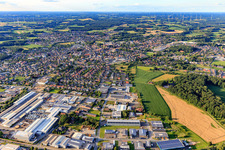 From the south in Stadtlohn in the state North Rhine-Westphalia, Germany