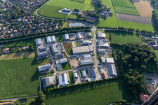 Konrad Zuse Ring industrial area in Vreden in the state North Rhine-Westphalia, Germany