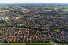 City view from the north in Vreden in the state North Rhine-Westphalia, Germany