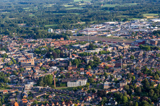 Winterswijk in the state Gelderland, Netherlands seen from above