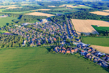 Aerial view of From the north in the district Barlo in Bocholt in the state North Rhine-Westphalia, Germany