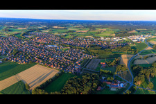 From the west in Velen in the state North Rhine-Westphalia, Germany