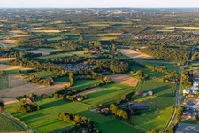 Bird's eye view of Waldvelen recreation area, family ven der Buss in Velen in the state North Rhine-Westphalia, Germany