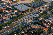Station railway building of the Deutsche Bahn in Coesfeld in the state North Rhine-Westphalia, Germany