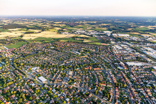 City view from the northeast in the district Coesfeld-Stadt in Coesfeld in the state North Rhine-Westphalia, Germany