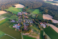 Aerial view of From the northeast in the district Holtwick in Haltern am See in the state North Rhine-Westphalia, Germany