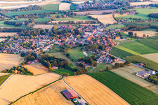 Aerial view of From the north in the district Lippramsdorf in Haltern am See in the state North Rhine-Westphalia, Germany