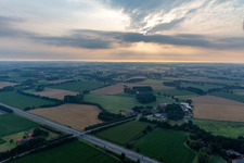 Motorway Chapel - St. Antonius on the A31 in the district Tungerloh-Capellen in Gescher in the state North Rhine-Westphalia, Germany