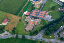 Building Materials and logistics center Herholz Vertrieb GmbH & Co. KG in the district Wessum in Ahaus in the state North Rhine-Westphalia, Germany