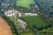 Oblique view of Panovenweg Prison in Rekken in the state Gelderland, Netherlands