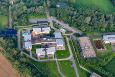 Prison grounds and high security fence Prison in Rekken in Gelderland, Netherlands