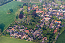 Cemetery in Rekken in the state Gelderland, Netherlands
