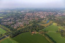 Aerial view of Eibergen in the state Gelderland, Netherlands