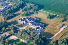 Aerial view of Kazerne Eibergen in Eibergen in the state Gelderland, Netherlands