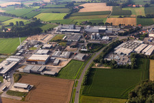 Daimlerstrasse industrial park with Hemsing Metallbau GmbH and BEWITAL Group in the district Oeding in Südlohn in the state North Rhine-Westphalia, Germany