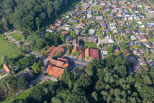 Waldvelen recreation area, family ven der Buss in Velen in the state North Rhine-Westphalia, Germany from above