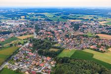 Dorfheide district from the northeast in Reken in the state North Rhine-Westphalia, Germany