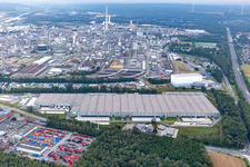 Aerial photograpy of Anger Systemtechnik, Metro Central Logistic in the district Brassert in Marl in the state North Rhine-Westphalia, Germany