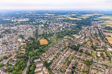 City view from the northwest in the district Brassert in Marl in the state North Rhine-Westphalia, Germany