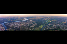 Panorama at Lake Baldeney in the district Heisingen in Essen in the state North Rhine-Westphalia, Germany