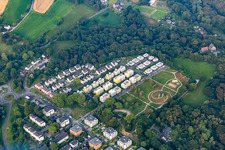 Park of Spielplatz Kupferdreh on Dilldorfer Hoehe in the district Kupferdreh in Essen in the state North Rhine-Westphalia, Germany