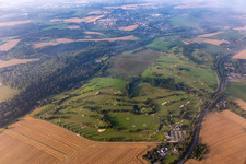 Aerial view of Hahn-Düsseltal Golf Club 1994 eV in the district Gruiten in Haan in the state North Rhine-Westphalia, Germany