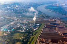 Waste disposal center at the Old Bürriger Deich in Leverkusen in the state North Rhine-Westphalia, Germany