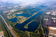 Sporting center of the regatta courses - Racetrack Fuehlinger See in Cologne in the state North Rhine-Westphalia, Germany