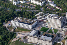 University Tübingen in Tübingen in the state Baden-Wuerttemberg, Germany seen from above