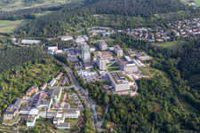University Tübingen in Tübingen in the state Baden-Wuerttemberg, Germany from the plane