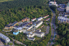 BG Accident Clinic Tübingen in Tübingen in the state Baden-Wuerttemberg, Germany from above
