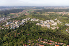 Bird's eye view of BG Clinic, University and University Hospital Tübingen in Tübingen in the state Baden-Wuerttemberg, Germany