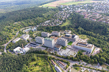 University Tübingen in Tübingen in the state Baden-Wuerttemberg, Germany from the drone perspective
