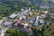 Drone image of University Hospital Tübingen in Tübingen in the state Baden-Wuerttemberg, Germany