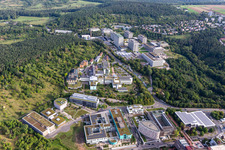Drone recording of BG Clinic, University and University Hospital Tübingen in Tübingen in the state Baden-Wuerttemberg, Germany