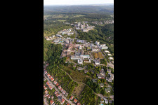 BG Clinic, University and University Hospital Tübingen in Tübingen in the state Baden-Wuerttemberg, Germany from the drone perspective