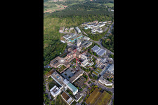 University Hospital Tübingen in Tübingen in the state Baden-Wuerttemberg, Germany from the drone perspective