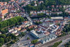 Neckarfront, Eberhardsbrücke in the district Zentrum in Tübingen in the state Baden-Wuerttemberg, Germany