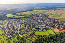 From the northwest in Kusterdingen in the state Baden-Wuerttemberg, Germany