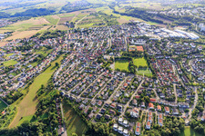 From the east in the district Rommelsbach in Reutlingen in the state Baden-Wuerttemberg, Germany
