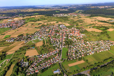 From the east in the district Sickenhausen in Reutlingen in the state Baden-Wuerttemberg, Germany