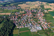 From the east in the district Mähringen in Kusterdingen in the state Baden-Wuerttemberg, Germany