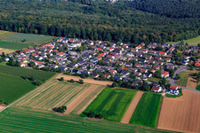 From the south in the district Wankheim in Kusterdingen in the state Baden-Wuerttemberg, Germany