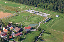 Aerial view of Golf Club Schloss Kressbach in the district Kreßbach in Tübingen in the state Baden-Wuerttemberg, Germany