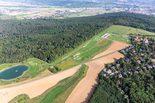 Golf Club Schloss Kressbach in the district Kreßbach in Tübingen in the state Baden-Wuerttemberg, Germany from the plane