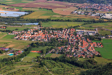 From the south in the district Bühl in Tübingen in the state Baden-Wuerttemberg, Germany