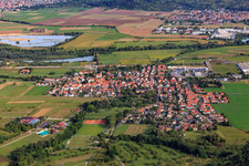 Aerial photograpy of From the south in the district Bühl in Tübingen in the state Baden-Wuerttemberg, Germany