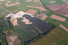 Matthäus sand and gravel works in Rottenburg am Neckar in the state Baden-Wuerttemberg, Germany